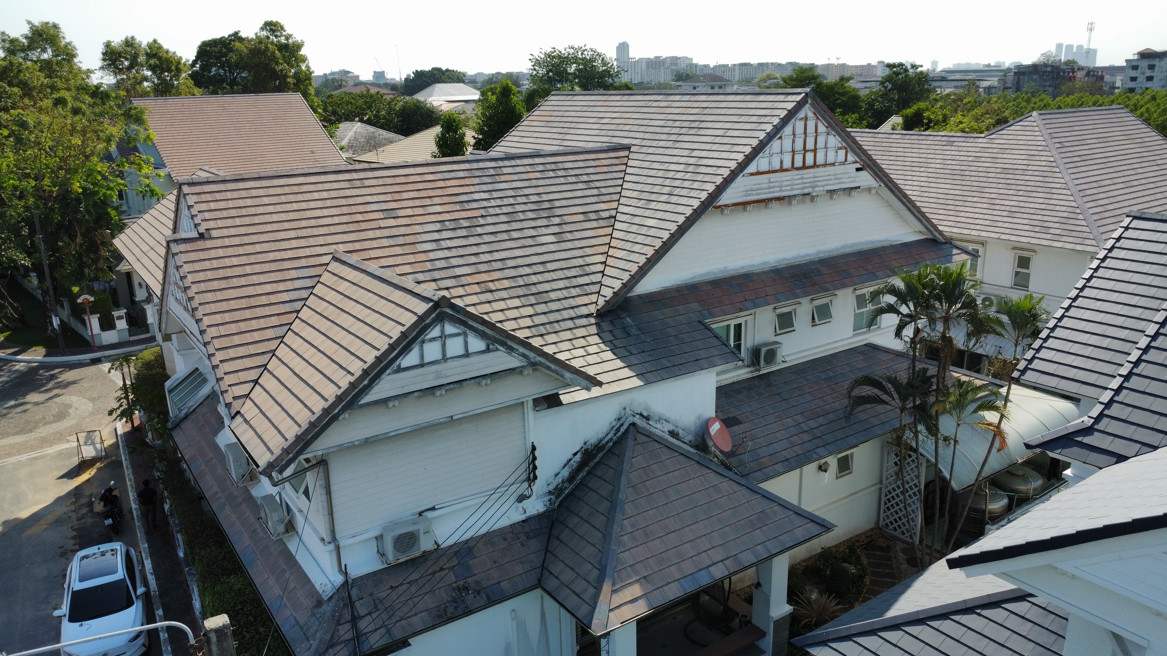 Roof painting process